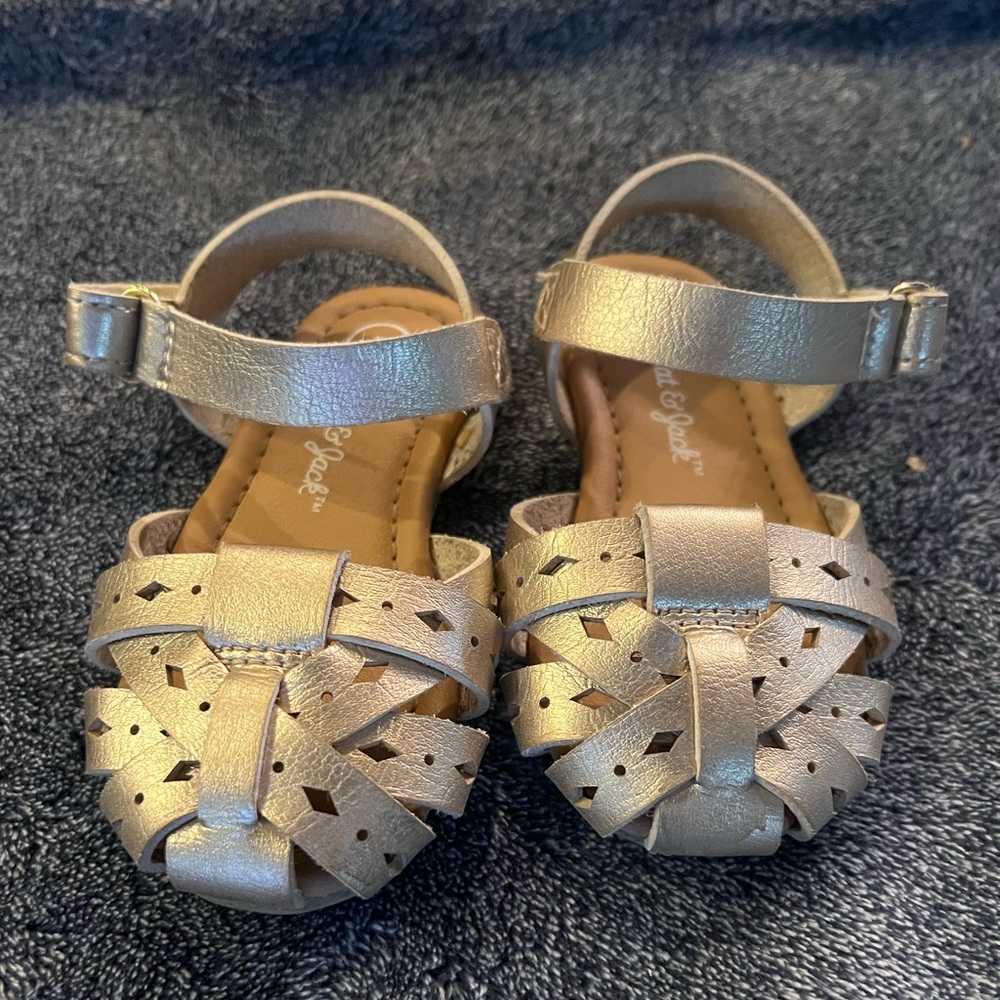 Cat n Jack gold baby sandals